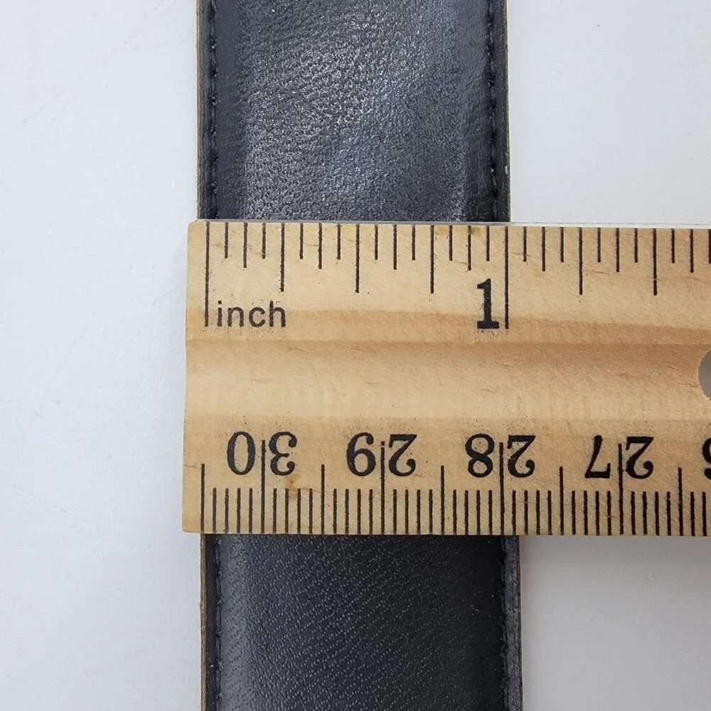 Vintage Peter‎ Nygard Belt Faux Leather Black Belt